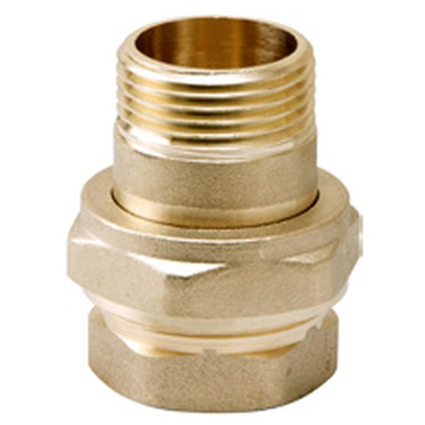 Соединитель VIEIR прямой, разъемный (американка), под прокладку ВН 1/2" латунь HJS33