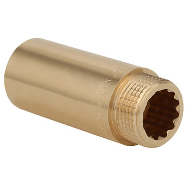 Удлинитель Gappo ВР-НР латунный 3/4" x 25 мм