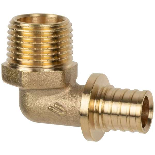 Угольник аксиальный для труб из сшитого полиэтилена Usystems 32-R1"НР