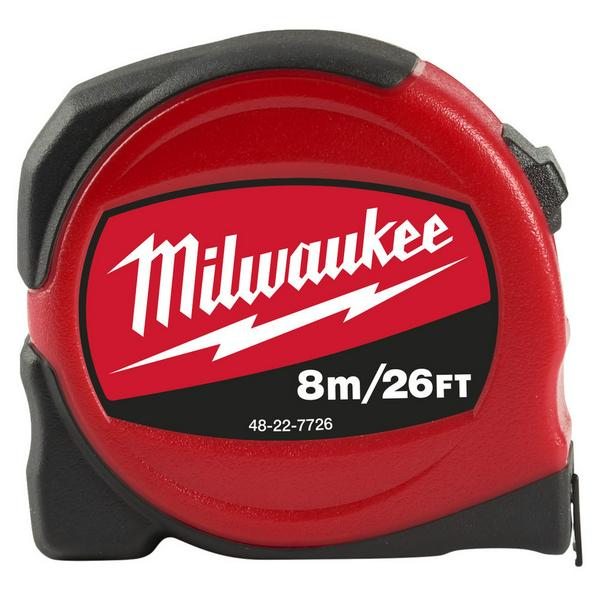Рулетка Milwaukee SLIM 8м / ширна 25мм