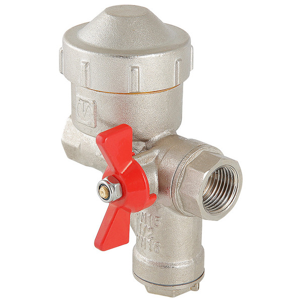 Кран шаровый с фильтром и редуктором давления ВВ внутренняя резьба 1/2" (Valtec VT.298) (правый)
