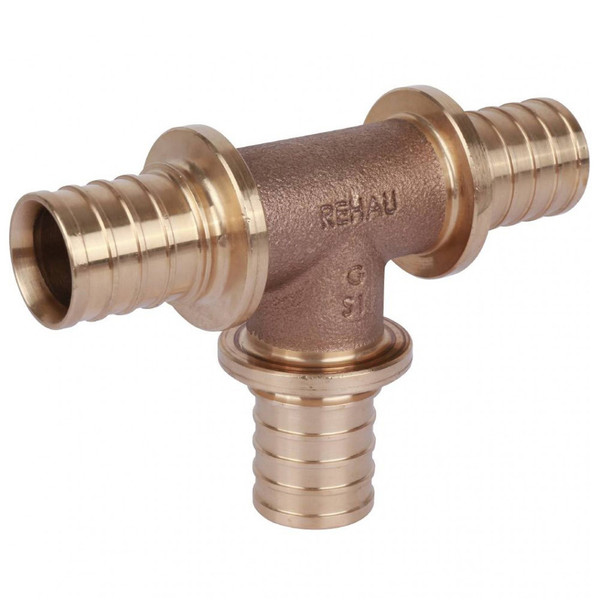 Тройник REHAU равнопроходный 32-32-32 PLATINUM RX+, бронза