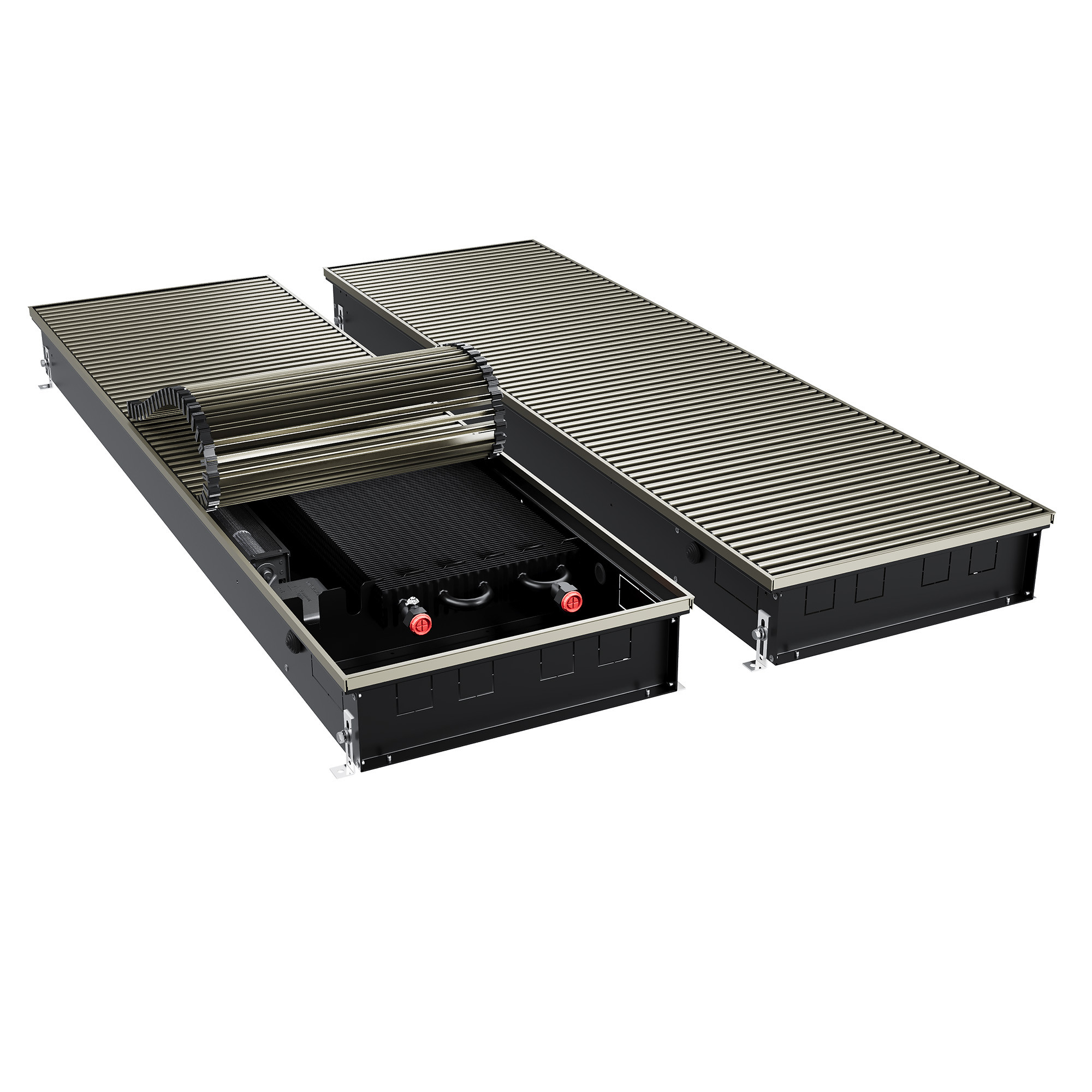 Конвектор внутрипольный Royal Thermo ATRIUM TURBO-110/400/2000-DG-U-LB