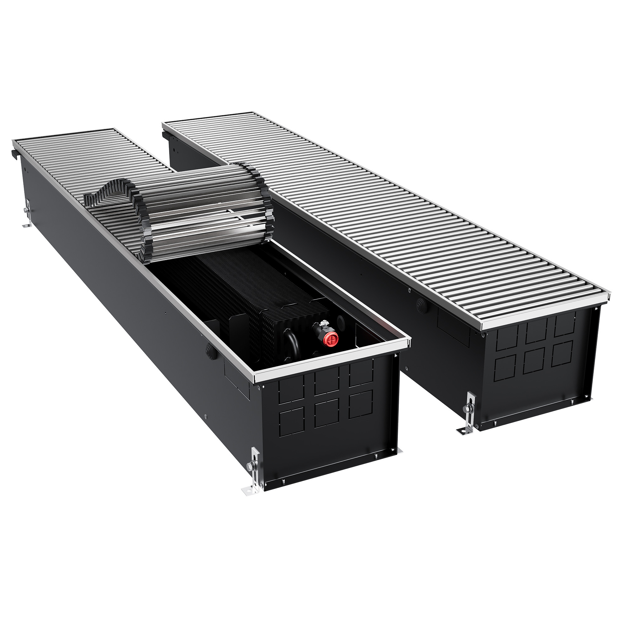 Конвектор внутрипольный Royal Thermo ATRIUM TURBO-190/250/2200-DG-U-NA
