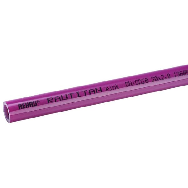 Труба универсальная REHAU RAUTITAN pink+ 20х2,8, метр, (120)