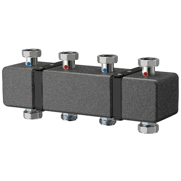 Коллектор распределительный VARMEGA V-Flow, нерж.сталь, термоизоляция, 3 выхода, VMPG14-000003