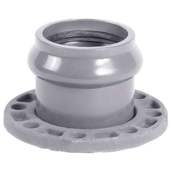Патрубок ХЕМКОР раструбный с металлическим фланцем 110х100 мм