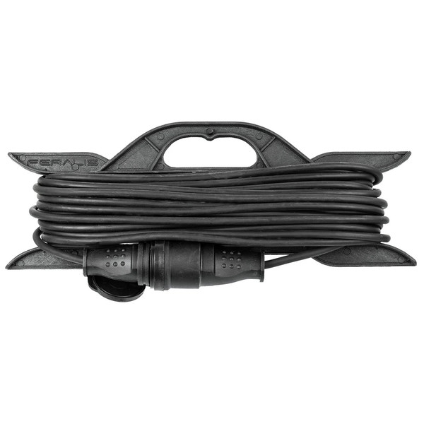 Удлинитель-шнур силовой TDM ELECTRIC на рамке (каучук, штепс. гнездо, 20м, НАРОДНЫЙ) SQ1307-0232