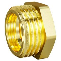 Изображение товара Футорка LD Pride DN25х15 латунь никель (бирка)