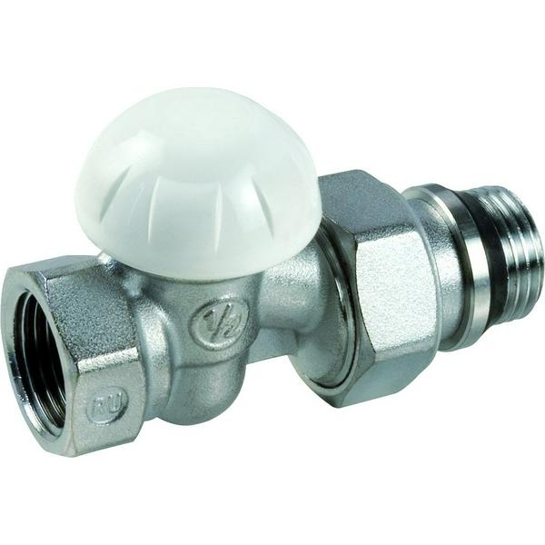 Клапан отсечной Giacomini R15X032 для радиатора Kvs-1.33 м3/ч ВР 3/8", прямой