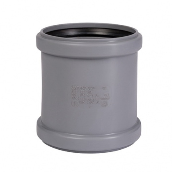 Муфта Ostendorf 125 мм ремонтная (надвижная) HTU Внутр.кан. PPS серый