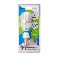 Изображение товара Термоголовка и клапан термостатический MVI 1/2" (угловой 2 в 1)
