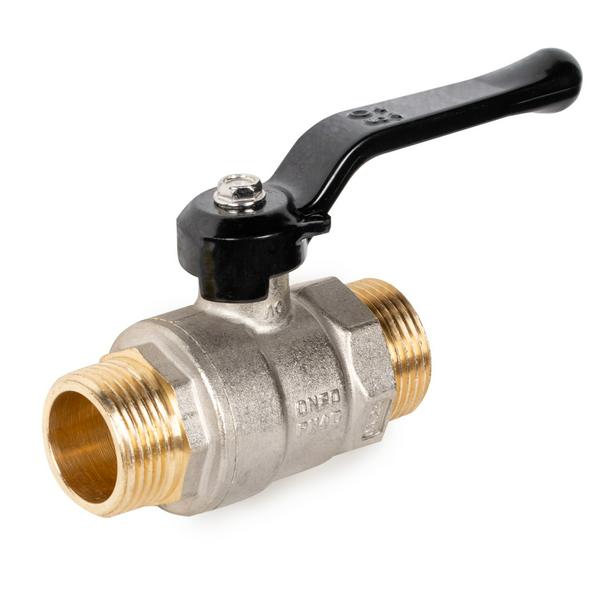 Кран шаровой латунный LD Pride 47.20.Н-Н.Р Ду 20 Ру 40 нр-нр, (рычаг)