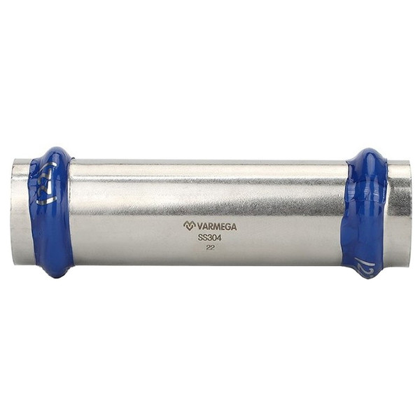 Муфта VARMEGA двухраструбная Inox Press надвижная 22x22