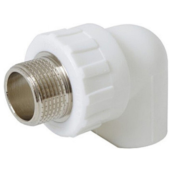 Угольник MeerPlast PPRC 20х1/2 НР белый (1/10/110)