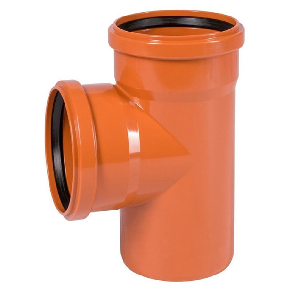 Тройник Ostendorf 110/110x87гр. KGEA наруж.кан. PVC цв.рыжий