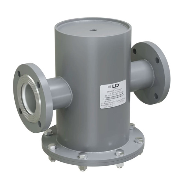 Грязевик абонентский стальной фланцевый LD DN80 PN16 разборный, вертикальный