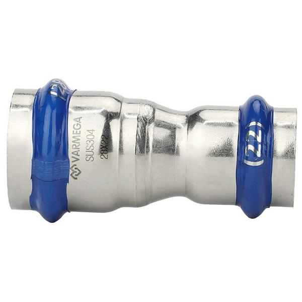 Муфта VARMEGA двухраструбная Inox Press переходная 28x15