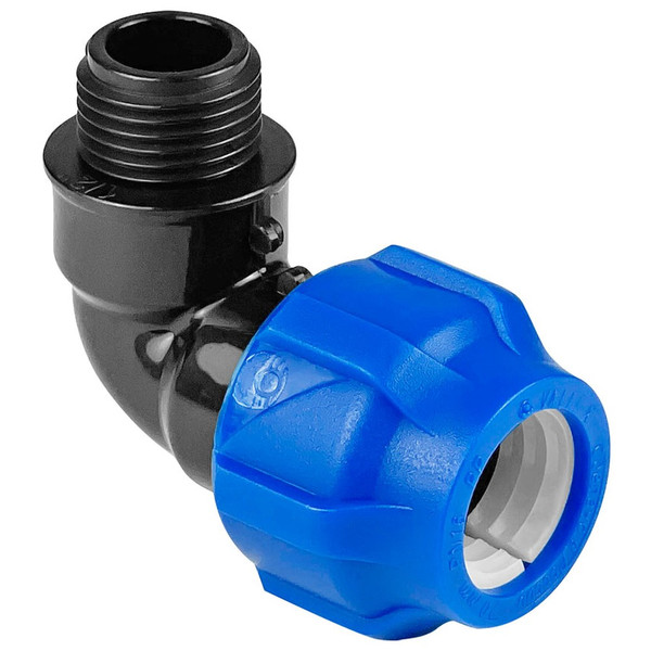 Отвод ПНД компрессионный НР 25*1" наружная резьба (VALFEX)