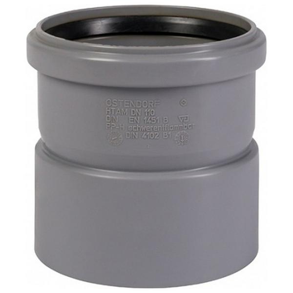 Муфта Ostendorf 50 мм насадная HTAM внутр.кан. PPS серый