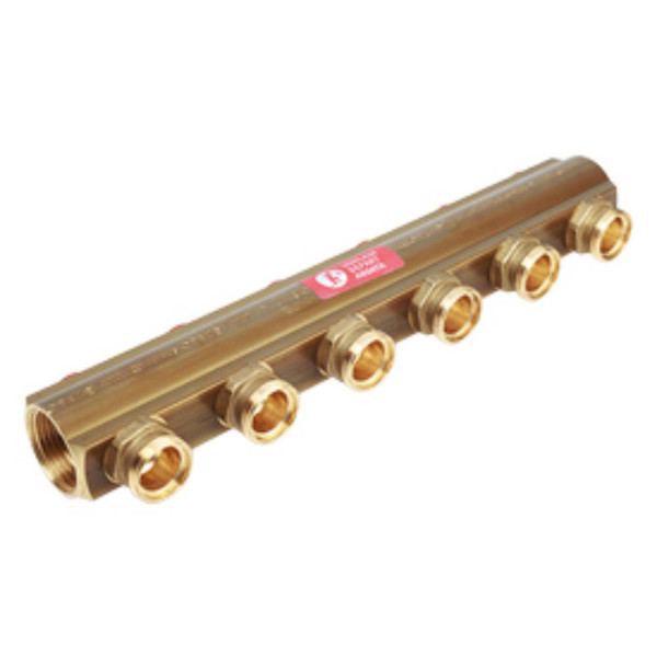 Коллектор Giacomini с отсечными клапанами 1" x 3/4"E /3, R553SY043