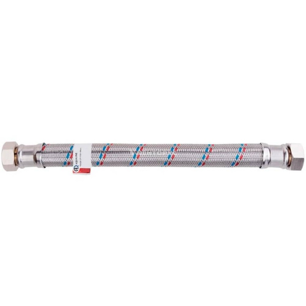 Подводка AQUALINE гибкая для воды нержавеющая оплетка ГИГАНТ 3/4" г-г L-0.6м 04949