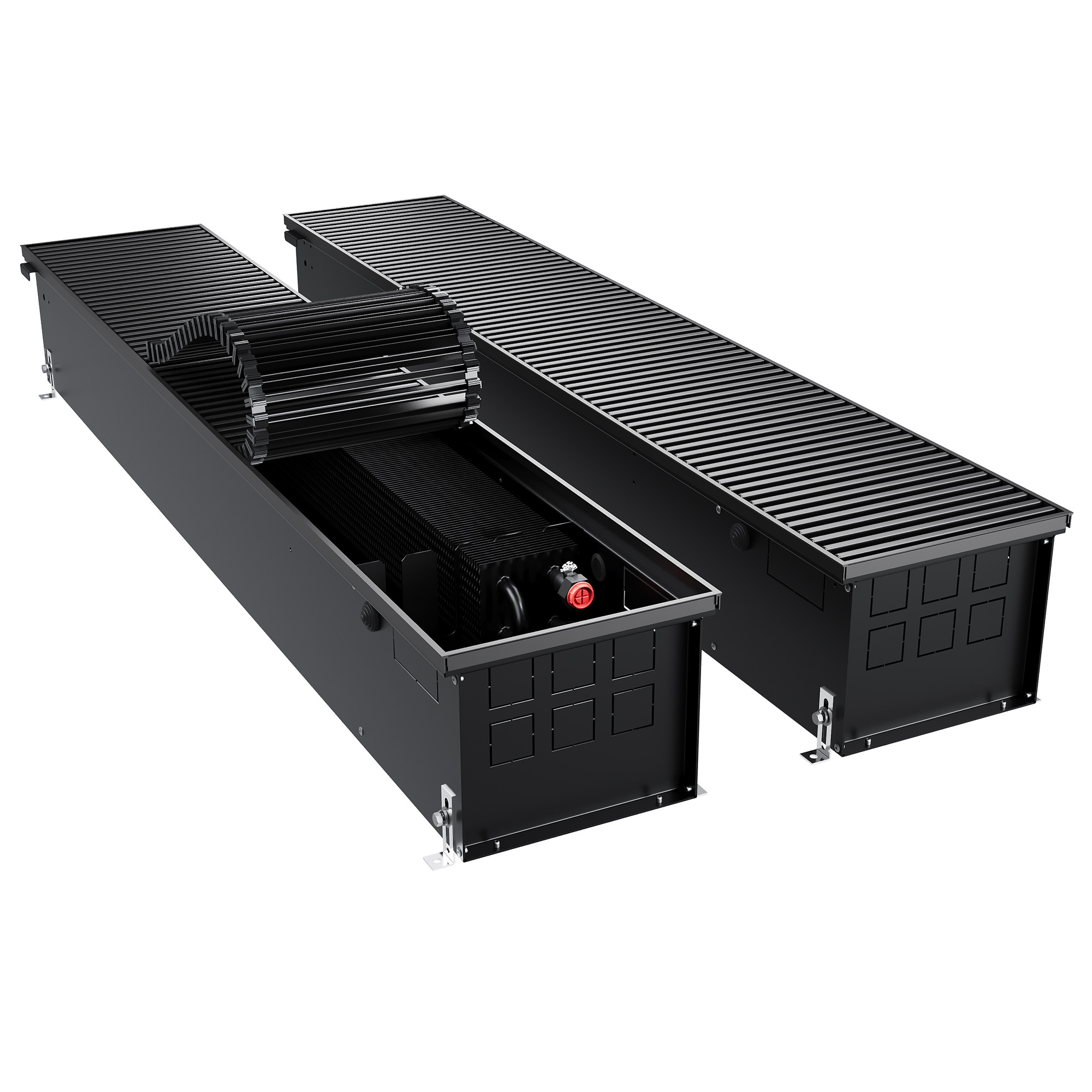 Конвектор внутрипольный Royal Thermo ATRIUM TURBO-190/250/900-DG-U-BL