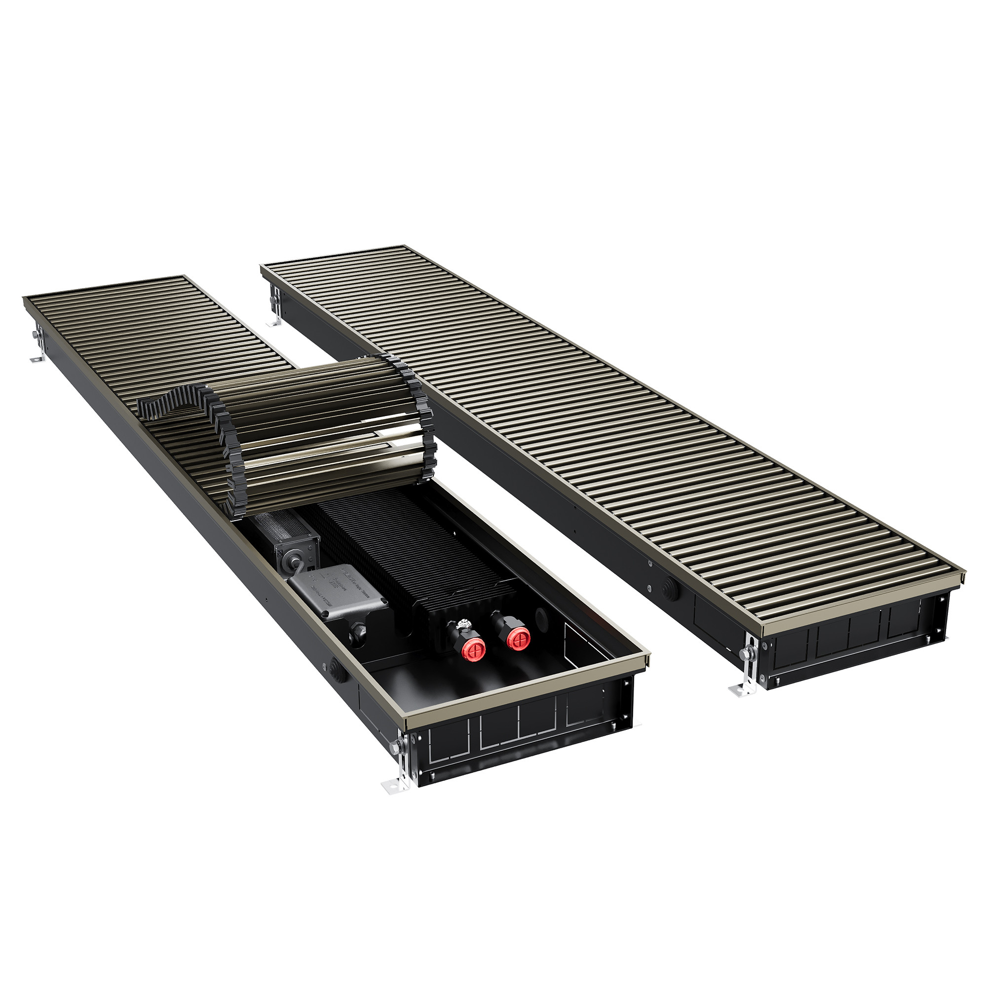Конвектор внутрипольный Royal Thermo ATRIUM TURBO-80/250/2700-DG-U-DB