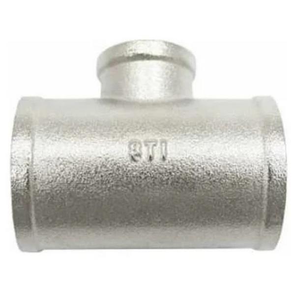 Тройник STI 1" х1/2" х1" никелированный