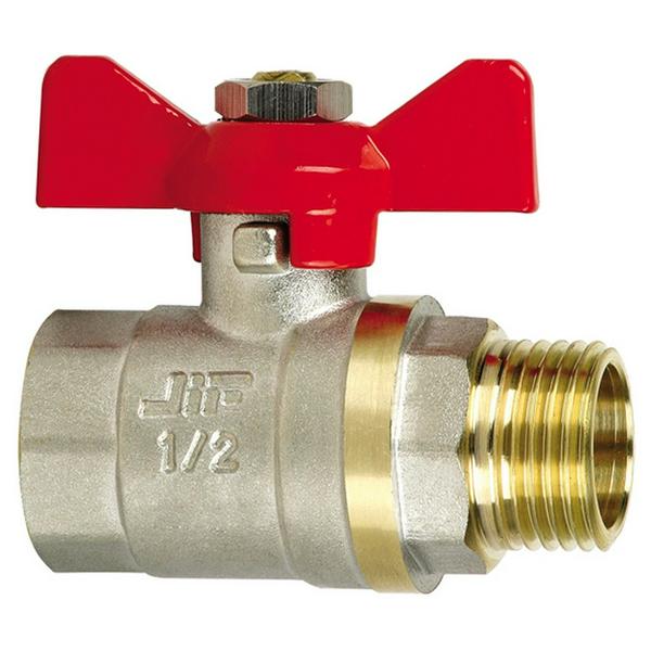 Кран шаровый "бабочка" ВН внутренняя наружная резьба 3/4" (JIF.355) уп 10 шт