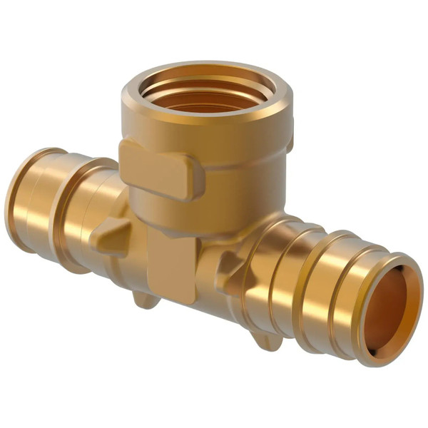 Тройник комбинир. латунь ВР 20х1/2х20 с внутренней резьбой (Uponor Q&E) уп. 30 шт (1047886)