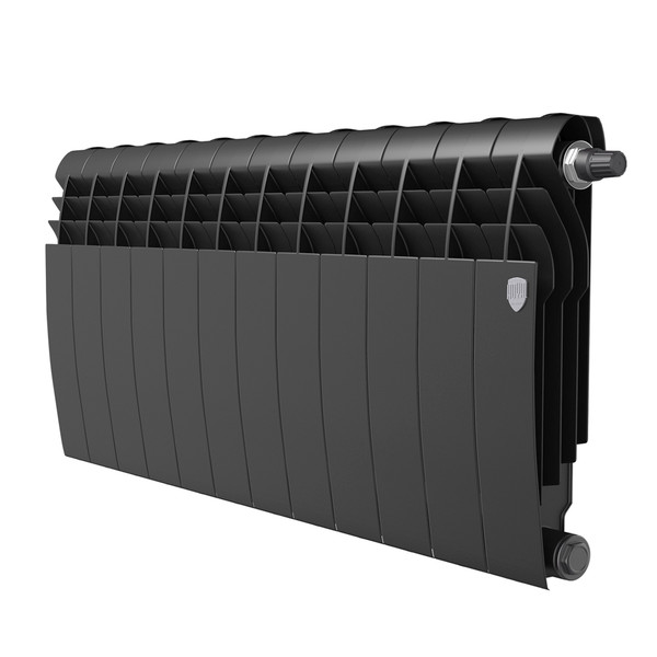 Радиатор биметаллический Royal Thermo BILINER B 350 Чёрный VR80 - 12 секц.