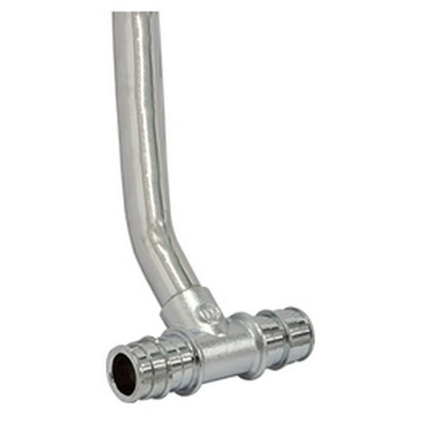 Тройник для подключения радиатора латунь 16*15*250 для PE-X (Giacomini GX158)