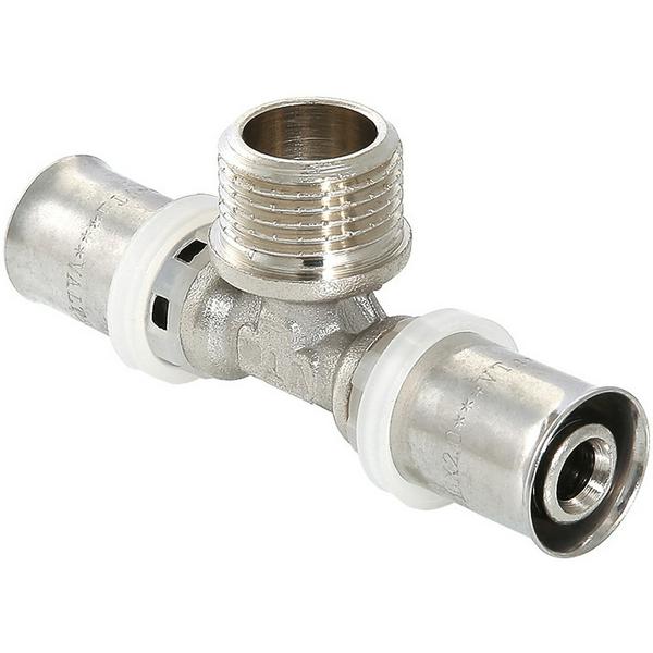 Тройник пресс Valtec VTm.233.N.200520 НР 20х3/4"х20