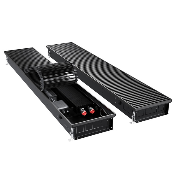 Конвектор внутрипольный Royal Thermo ATRIUM TURBO-90/250/1000-DG-U-BL