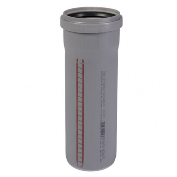 Труба Ostendorf 110х150 мм HTEM внутр.кан. PPS серый