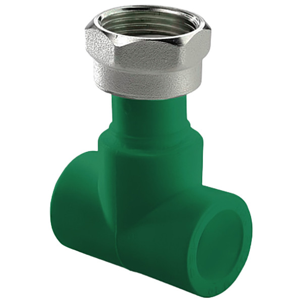 Тройник ПП AntiFire с накидной гайкой D40-3/4"-40 Green 034052
