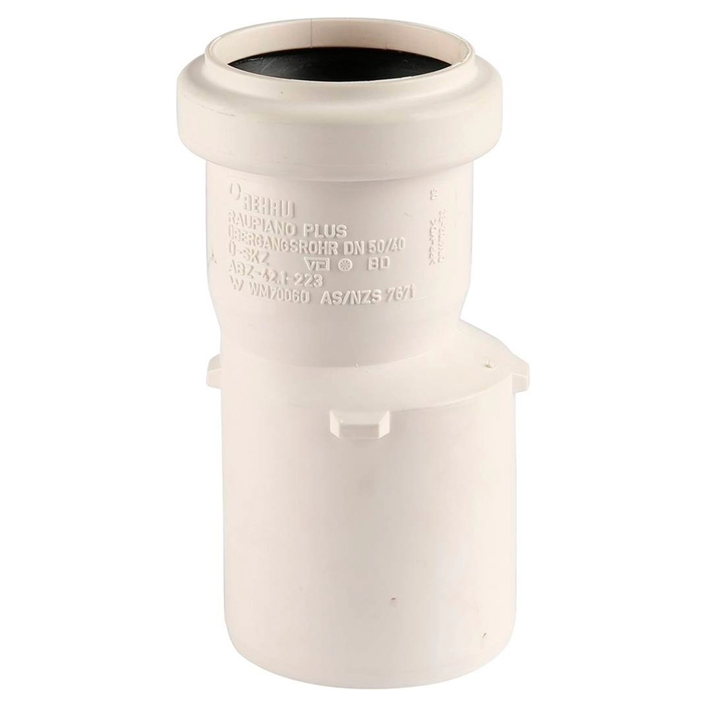 Изображение товара Переходник REHAU диаметром 50/40 RAUPIANO PLUS (OLD) Изображение товара Переходник REHAU диаметром 50/40 RAUPIANO PLUS (OLD)