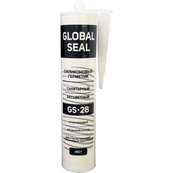 Герметик Global Seal силиконовый санитарный GS28 290гр бесцветный
