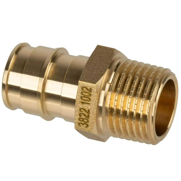 Муфта радиальная для труб из сшитого полиэтилена Usystems 16-R1/2"НР, тип 1"100Ф