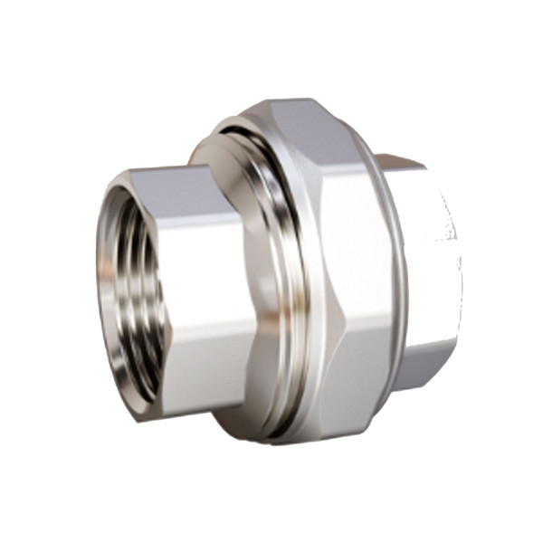 Муфта разъемная (американка) LD DN25 (1") ВР/ВР латунь никель с биркой