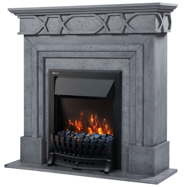 Каминокомплект Firelight: Очаг Classic EFP/P-1020LS, портал Antico Classic серый