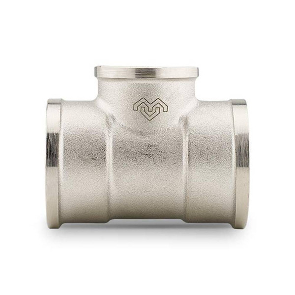 Тройник Varmega ВР переходной 1 1/4" x 1/2" x 1 1/4", никелированный