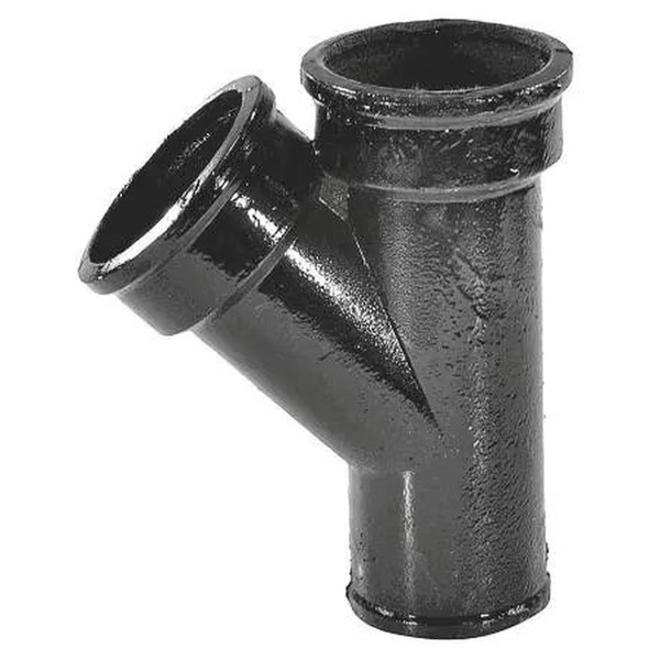 Тройник чуг канал б/н Ду150х150х45гр косой ГОСТ 6942-98