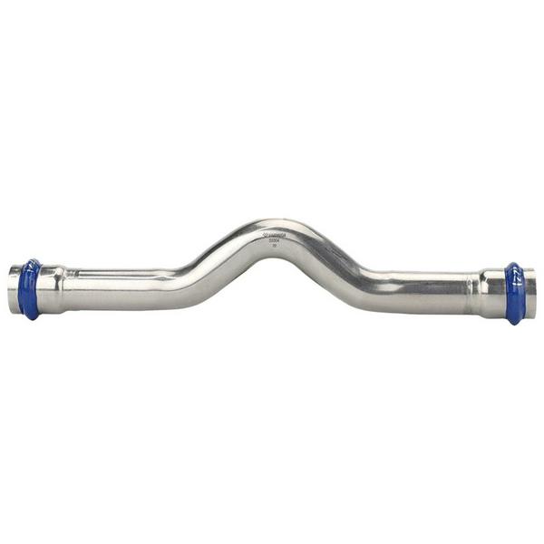 Обвод VARMEGA двухраструбный Inox Press 15x15