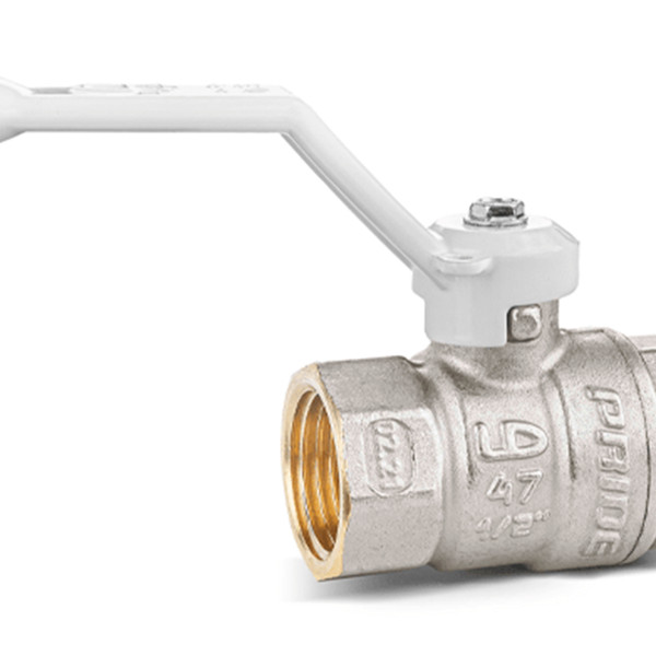 Кран шаровой латунный LD Pride 47.25.B-B.Р (White) Ду 25 Ру 40 вн-вн, (рычаг)
