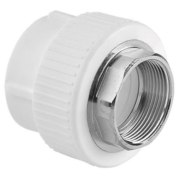 Муфта TEBO бел. PP-R комбинированная 40х1" ВР под ключ (5/35), арт. 015020517