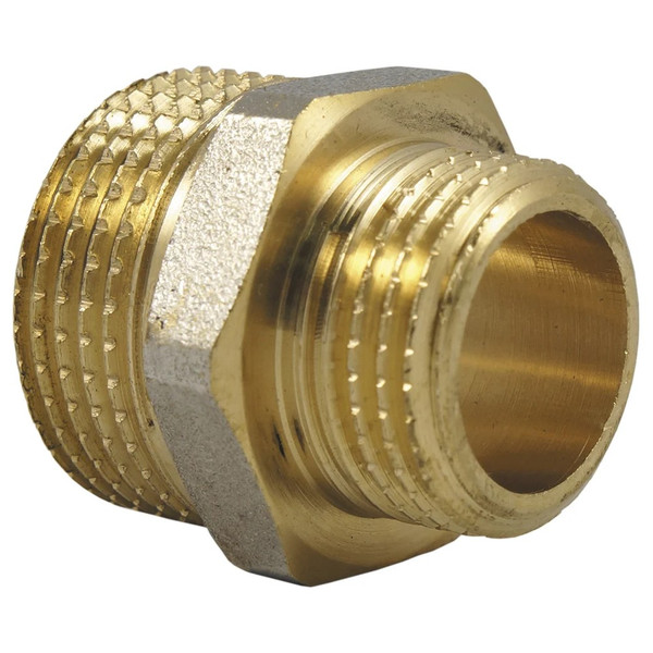 Ниппель-переходник НН наружная резьба 3/4"х1/2" (JIF 201) уп 10 шт
