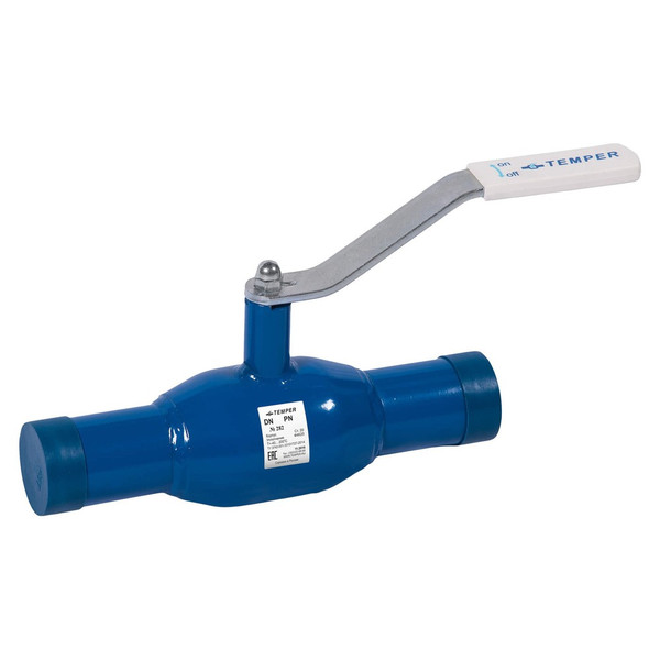 Кран шаровый TEMPER DN40 PN40 с/проходной приварной, 28220040