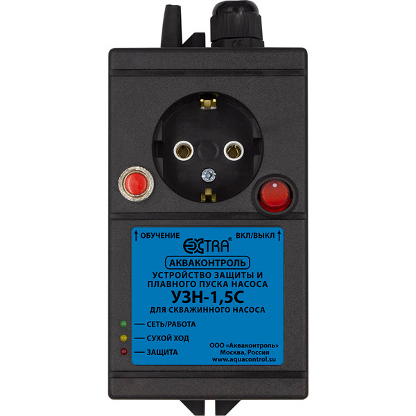 Устройство защиты EXTRA Акваконтроль скважинного насоса с пл пуск УЗН-1,5С